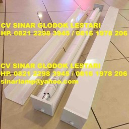 Kap Lampu GMS 1 x 36 Watt Acrylic Susu Kap Lampu GMS 1 x 36 Watt Acrylic Susu